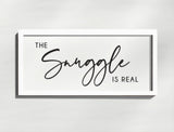 The Snuggle Is Real - Wood Framed Wall Decor Sign - TheDecorCollection