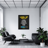 Level Up Motivational Art - Canvas Art Wall Decor - TheDecorCollection