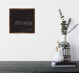 Mother's Day Abuela Sign - Wood Framed Wall Decor Sign - TheDecorCollection