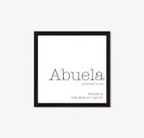 Mother's Day Abuela Sign - Wood Framed Wall Decor Sign - TheDecorCollection