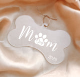 Dog Mom Christmas Bone Ornament - TheDecorCollection