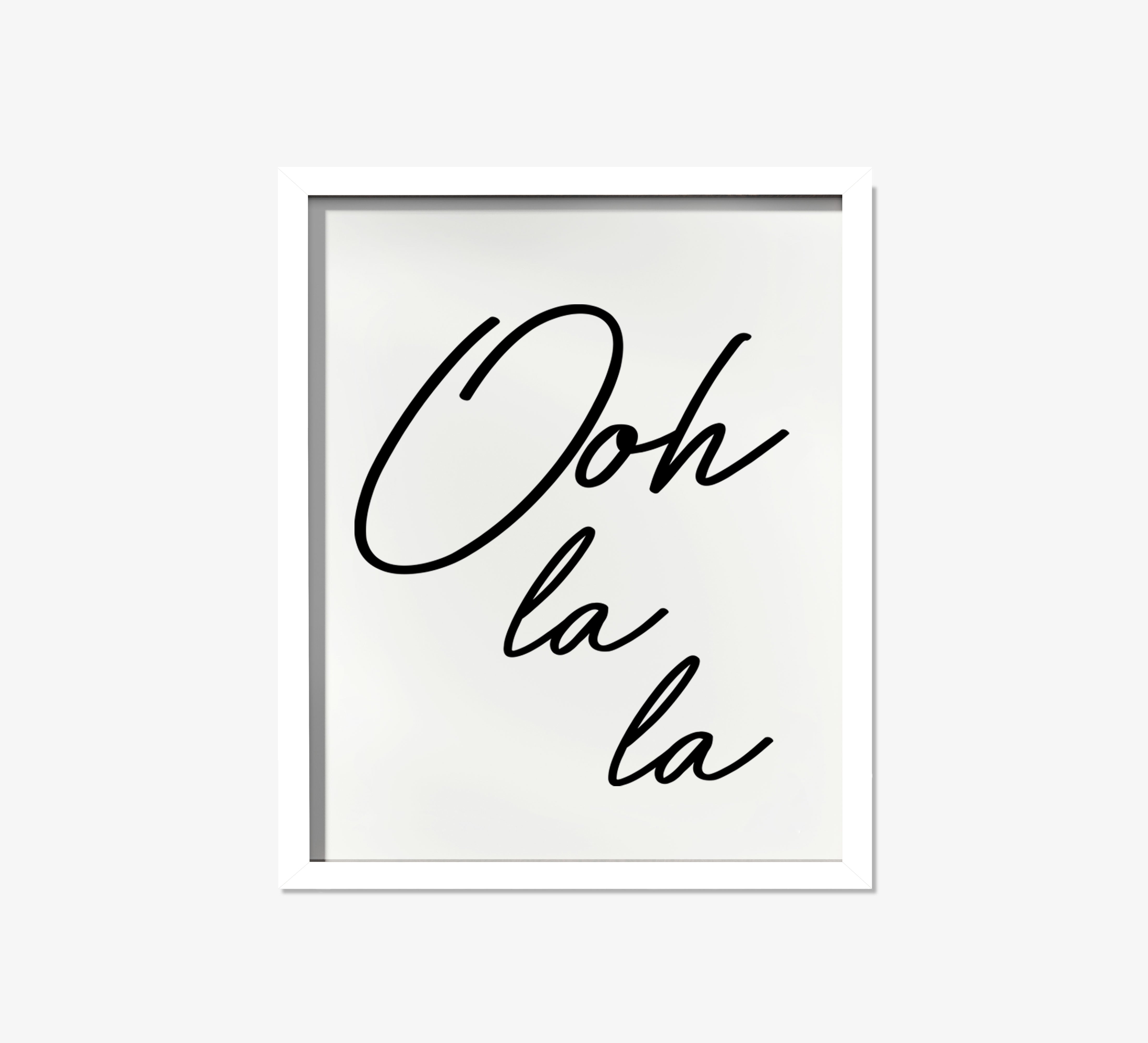 Ooh La La - Wood Framed Wall Decor Sign - TheDecorCollection