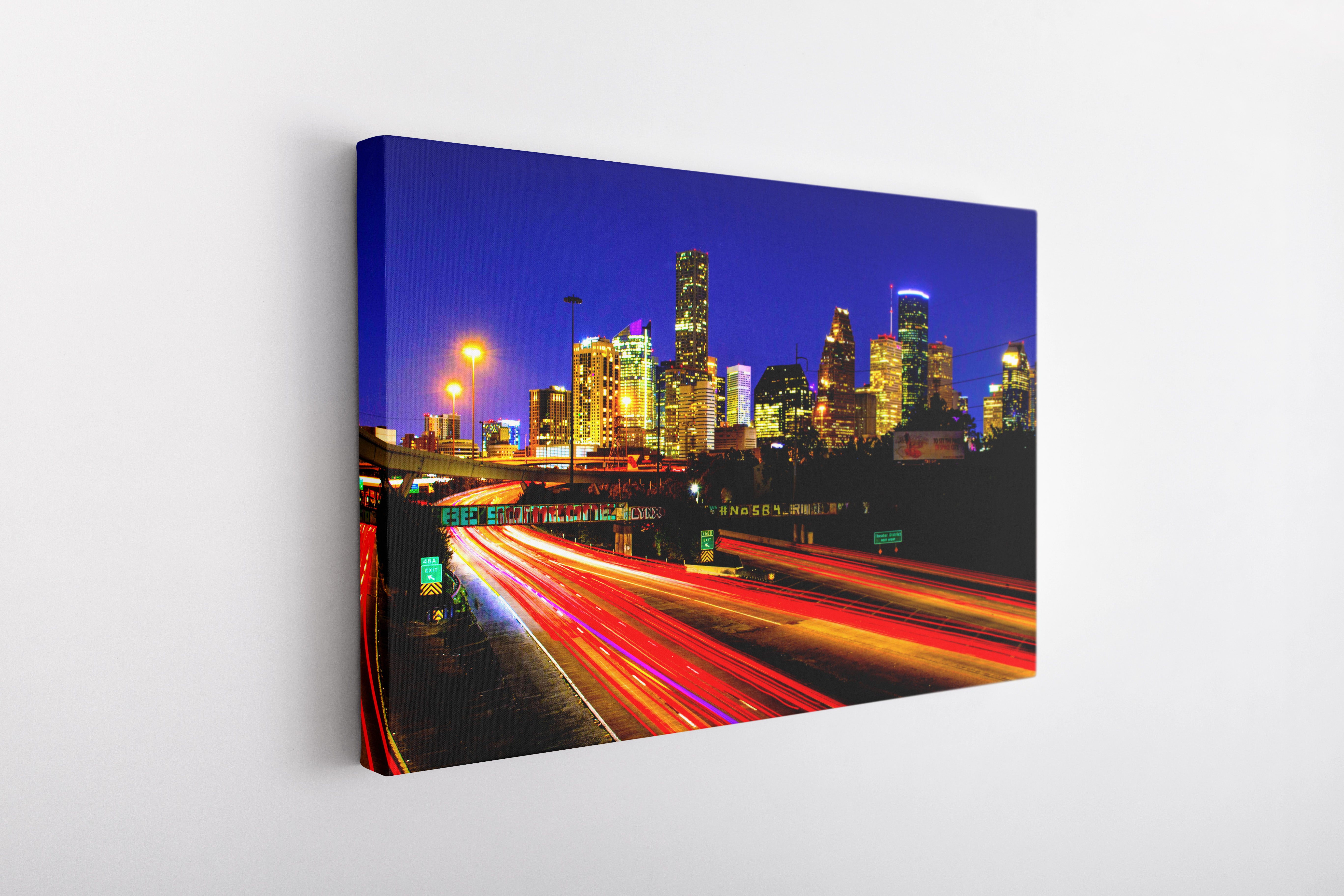 Houston Skyline - Landscape - Canvas Art Wall Decor